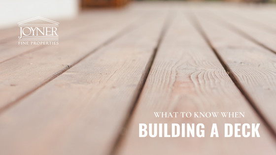 Deck Building Ideas